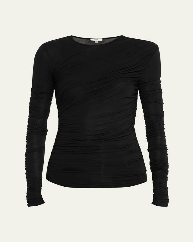 Tania Long-Sleeve Twist Tee
